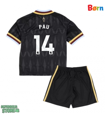 Aston Villa Pau Torres #14 Replika Babytøj Udebanesæt Børn 2026-27 Kortærmet (+ Korte bukser)